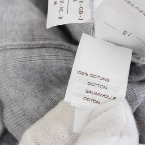 ◇ブルネロクチネリ クルーネックニット 薄手 100％コットン