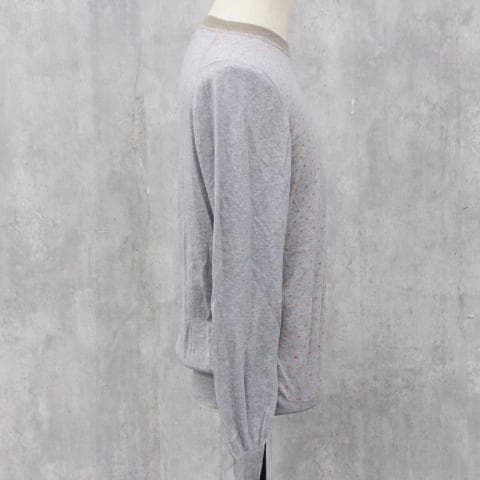 ◇ブルネロクチネリ クルーネックニット 薄手 100％コットン