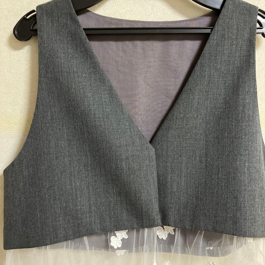 イエナ チュールレースノースリーブベスト