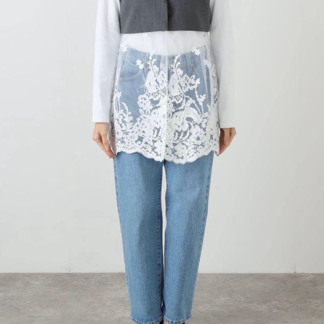 イエナ チュールレースノースリーブベスト