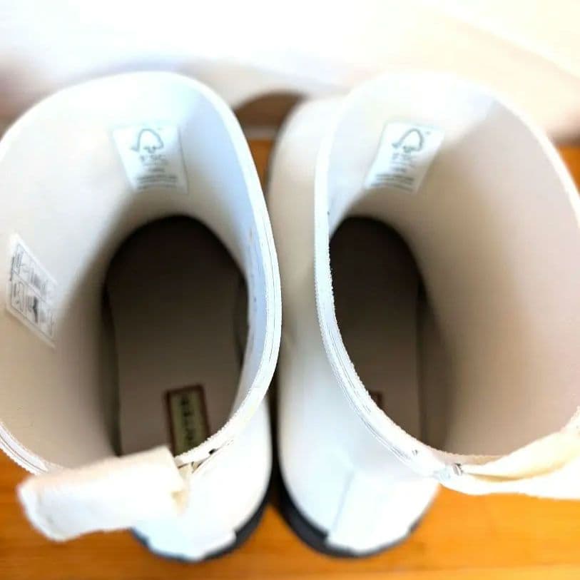 新品未使用　HUNTER ホワイト ショート　レインブーツ