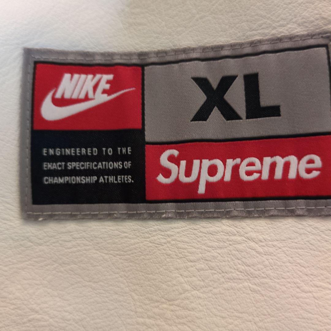 Nike Supreme XL ホワイト Baseballシャツレザー