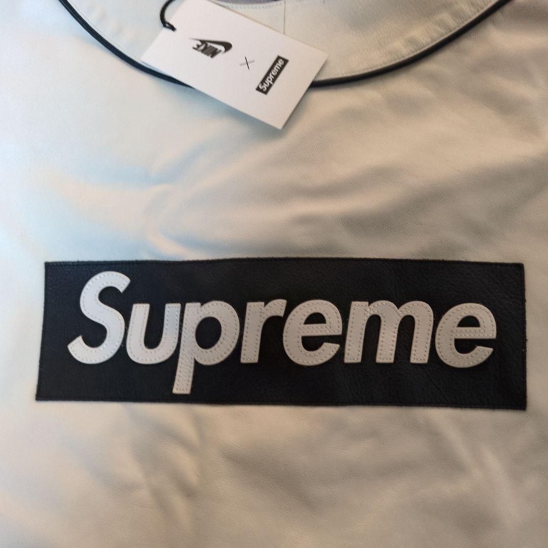 Nike Supreme XL ホワイト Baseballシャツレザー