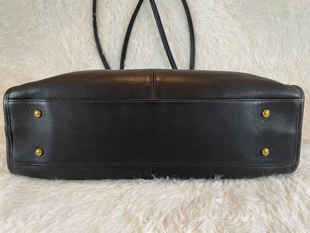 COACH オールドコーチ　トートバッグ　肩掛け　A4収納　黒　7303