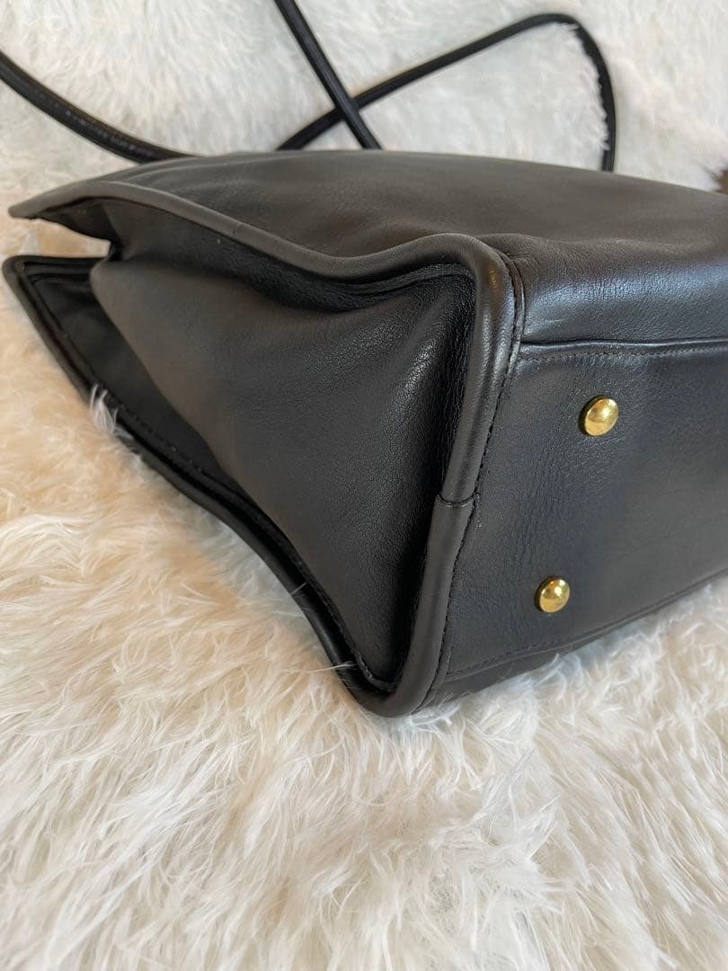 COACH オールドコーチ　トートバッグ　肩掛け　A4収納　黒　7303