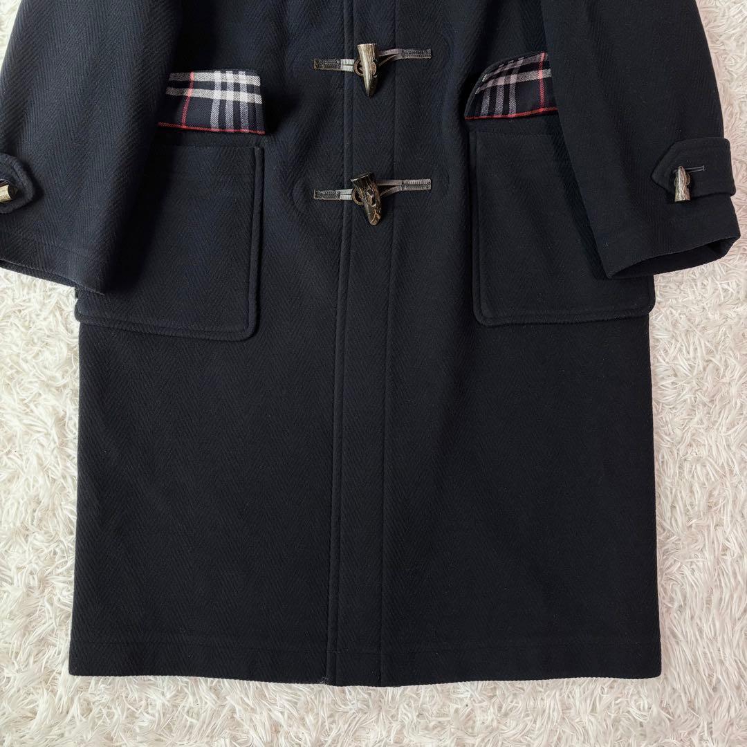 極美品/XL相当✨バーバリー ダッフルコート ヘリンボーン ノバチェック 日本製