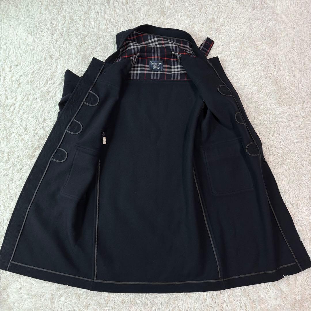 極美品/XL相当✨バーバリー ダッフルコート ヘリンボーン ノバチェック 日本製