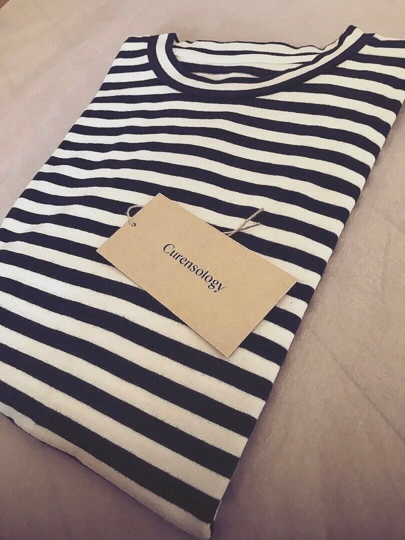 カレンソロジー＜&RC＞ボーダーロングスリーブプルオーバー/ネイビー・エクリュ