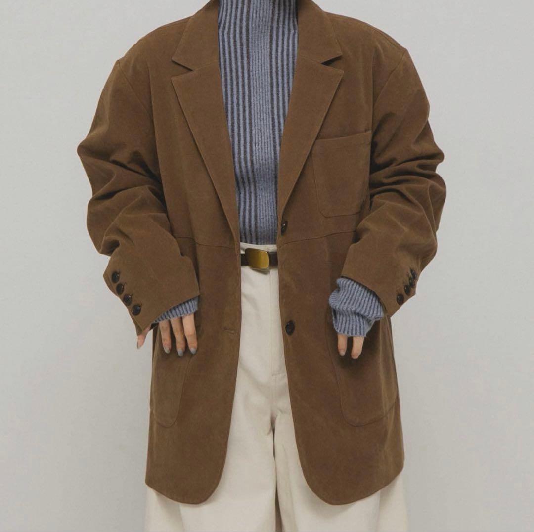 KBF パッチポケットテーラードジャケット キャメル