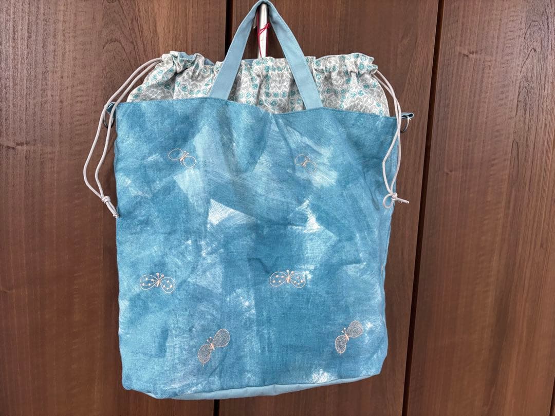 巾着トートバッグ ミナペルホネン ハンドメイド
