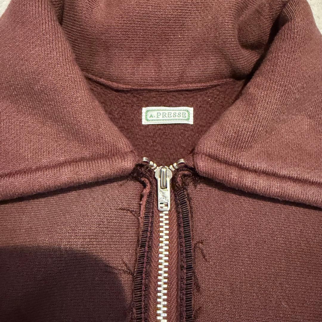トップス 25AW A.PRESSE Vintage Half Zip Sweat 1