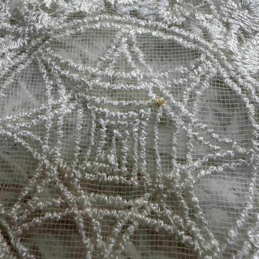 NE Quittez PAS 刺繍入りホワイトノースリーブワンピース【1232】