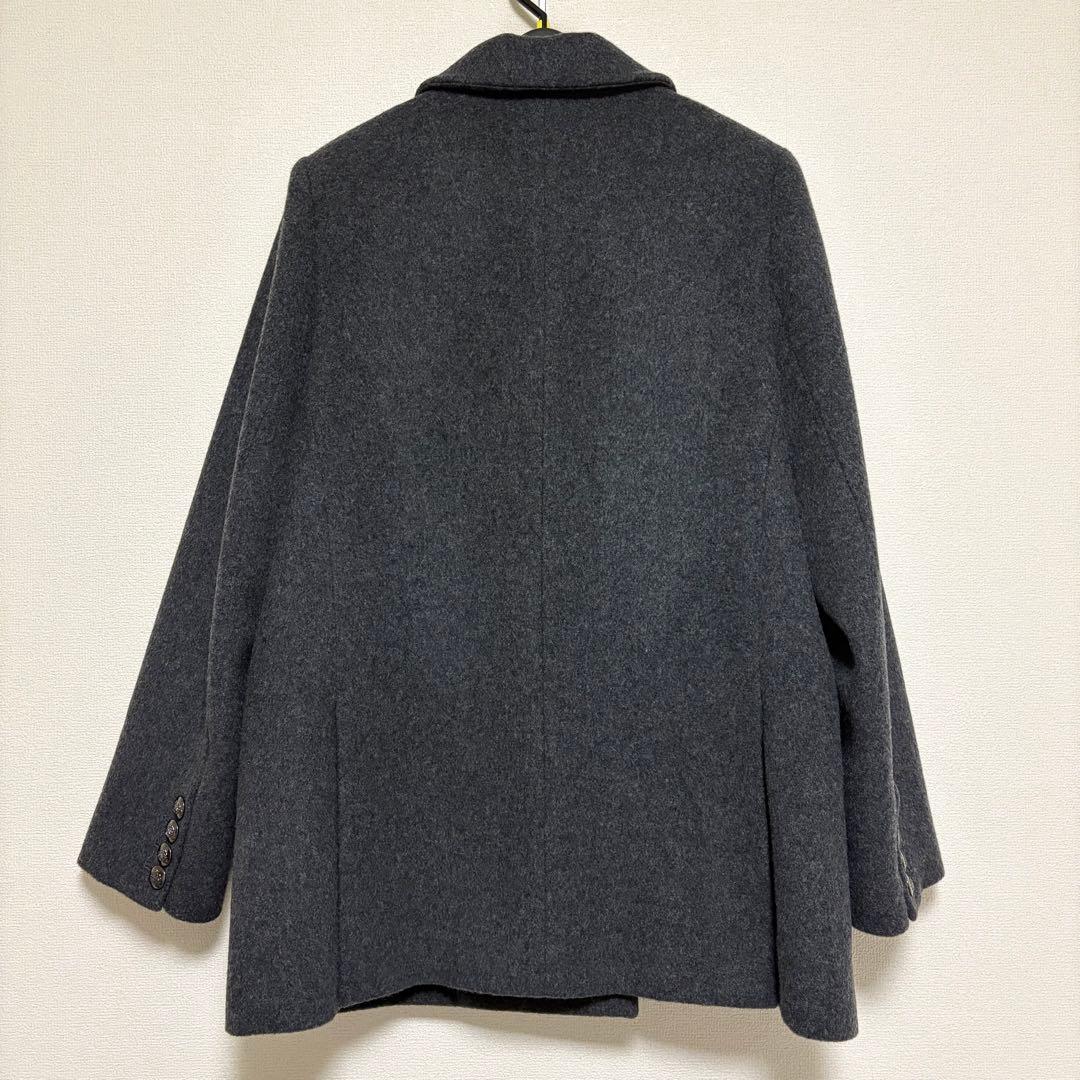 Arpege story Wジャケットコート　Wボタンジャコット　チャコール
