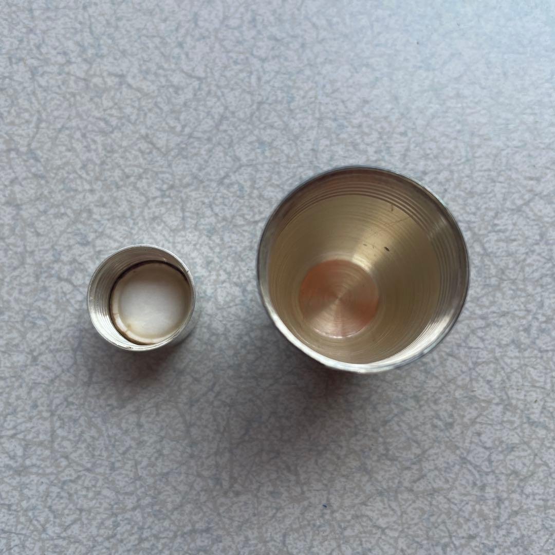 SILVER 刻印 シルバー 銀製 スキットル ウィスキーボトル ハンマード