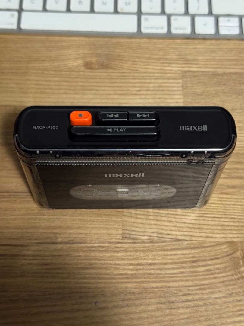 maxell ポータブルカセットプレーヤーMXCP-P100SBK 美品