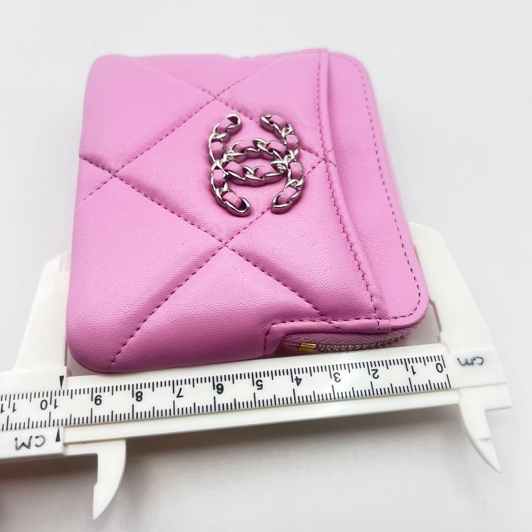 未使用級✨シャネル　マトラッセ　ラムスキン　ココ　ピンク　・カードケース