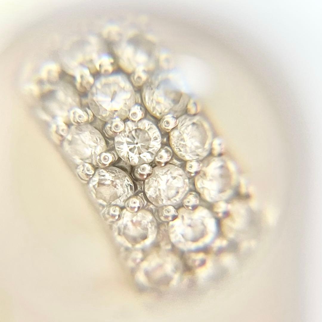 k18WG ダイヤ 0.25 フープピアス 片耳