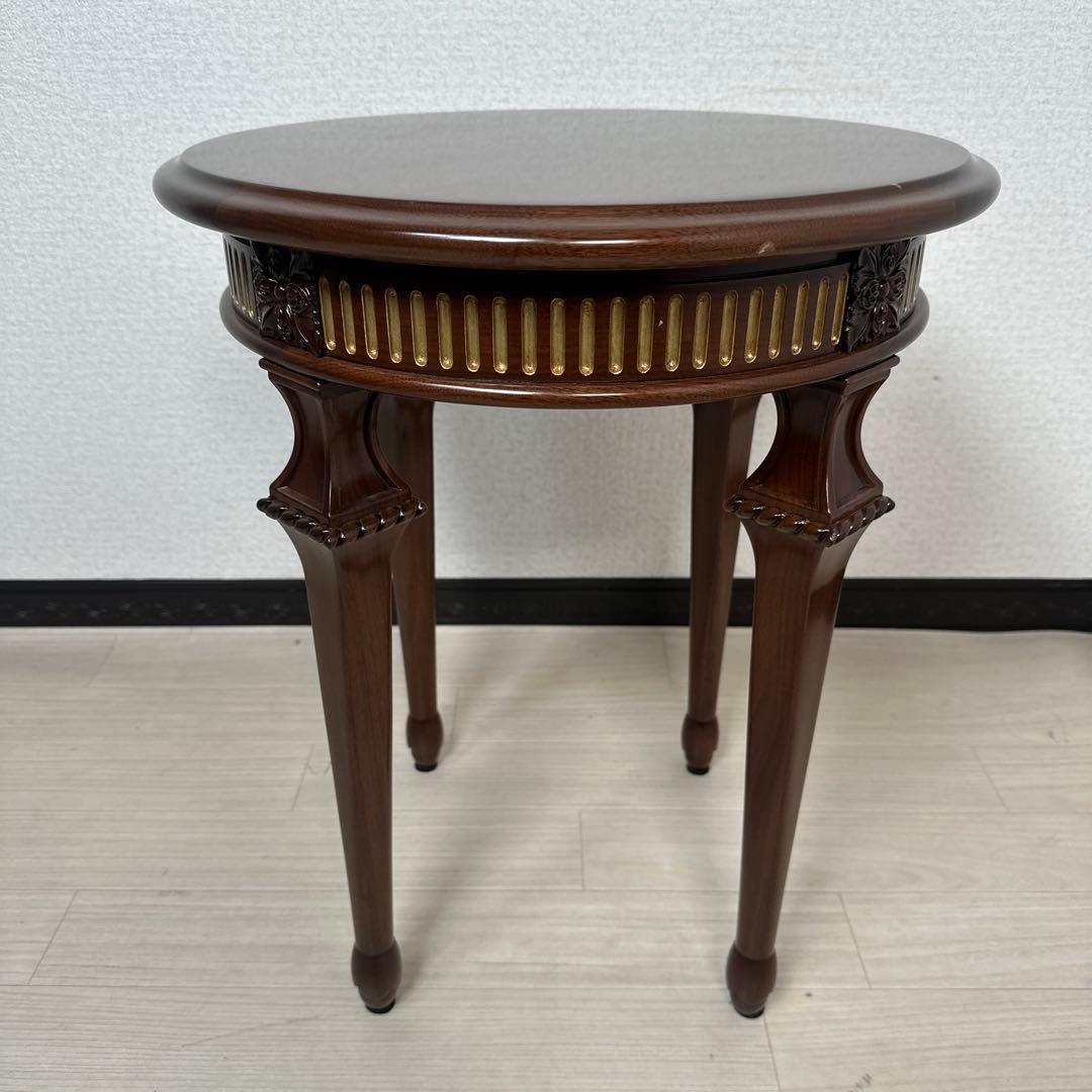 展示品 美品 DECCA デッカ 英国アンティーク調 / サイドテーブル i4※