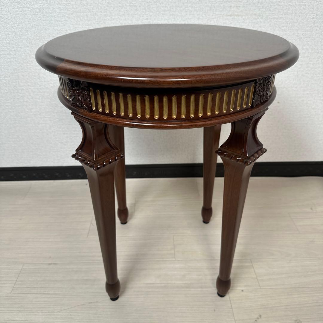 展示品 美品 DECCA デッカ 英国アンティーク調 / サイドテーブル i4※