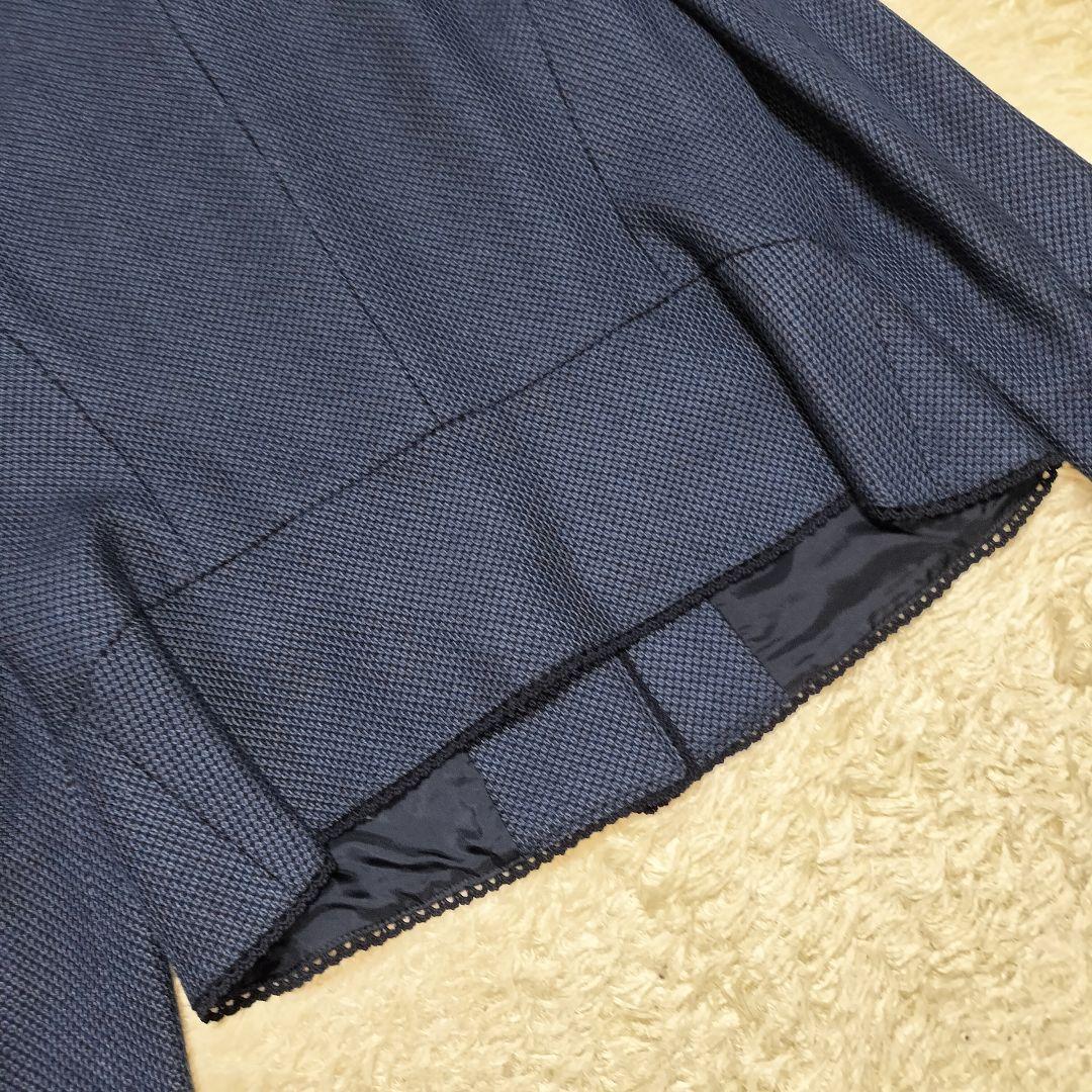 【大きいサイズ】Lelian レリアン フォーマルスーツ シルク混 13号