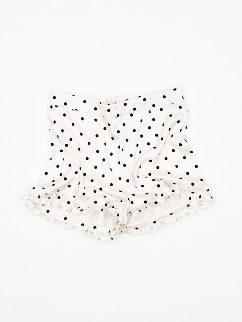 FEKETE ドットフリルショートパンツ　M