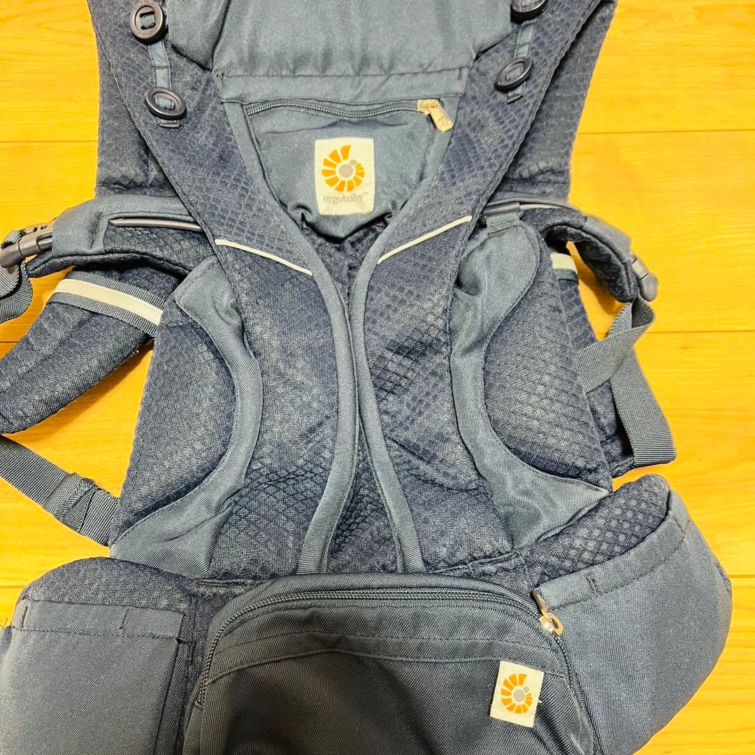 【美品✨】エルゴ　オムニブリーズergobaby ミッドナイトブルー 抱っこ紐