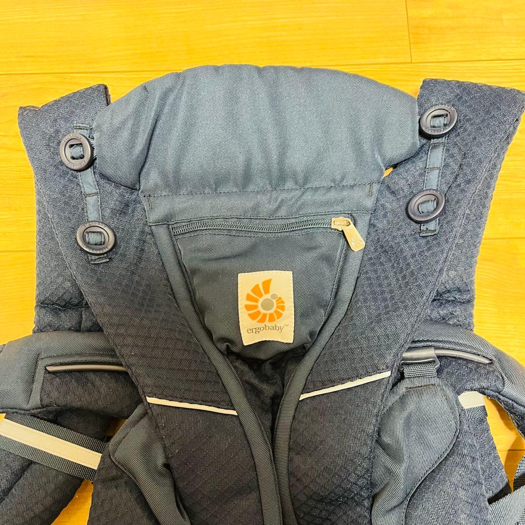【美品✨】エルゴ　オムニブリーズergobaby ミッドナイトブルー 抱っこ紐
