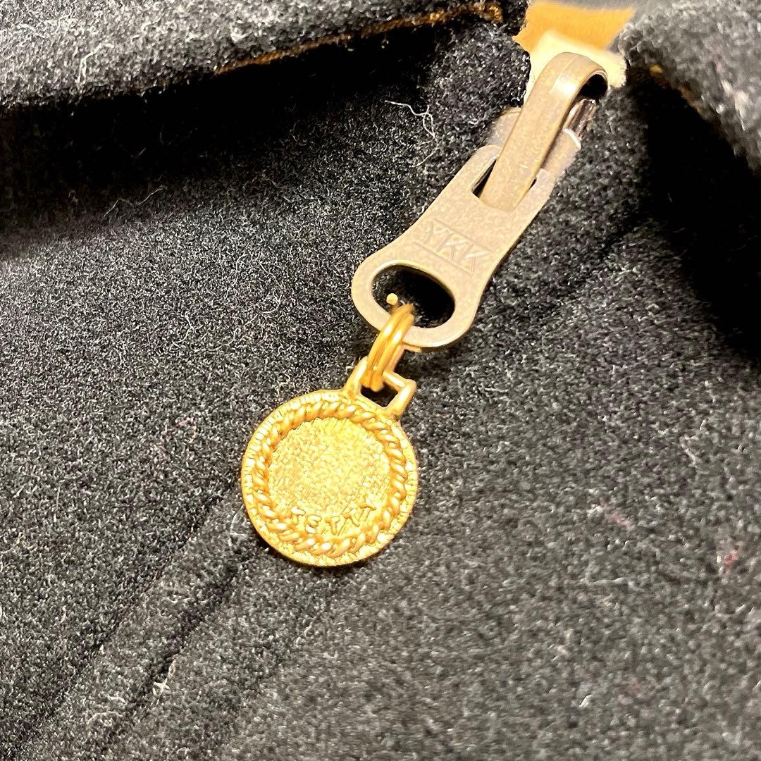 ketty リバーシブル ブルゾン ジャンパー 刺繍 花柄 フード ワッペン　黒