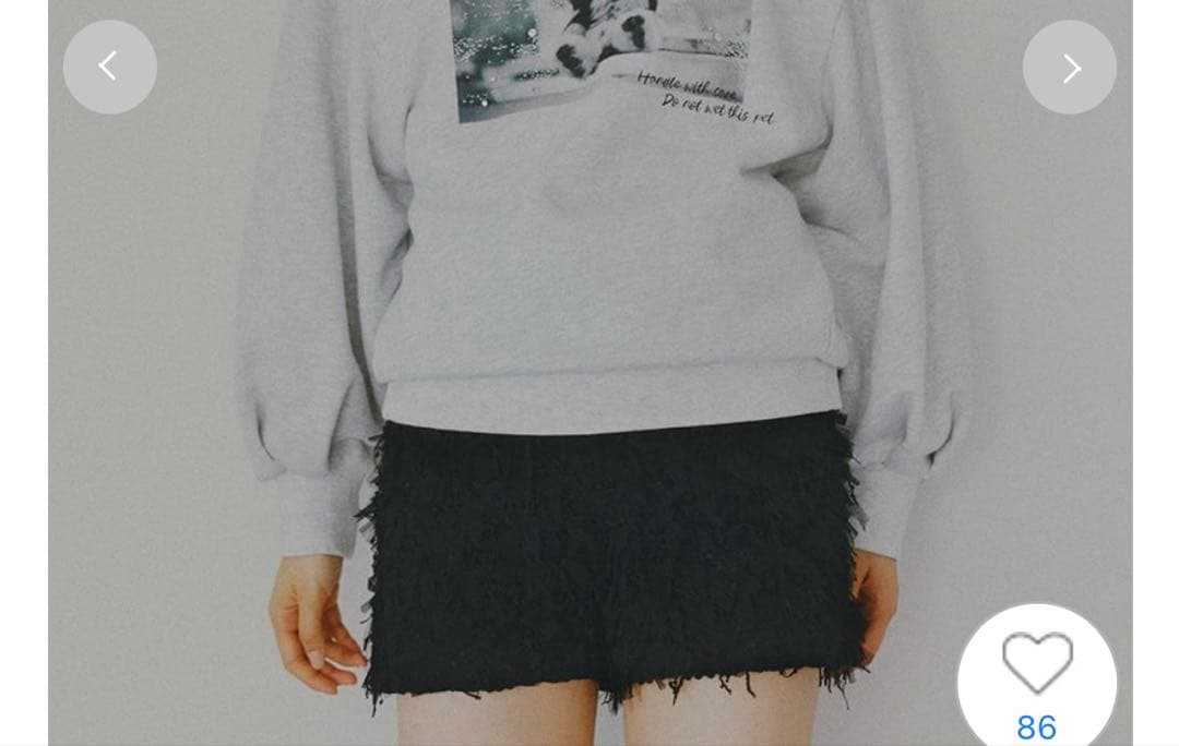 チュールフリンジショートパンツ