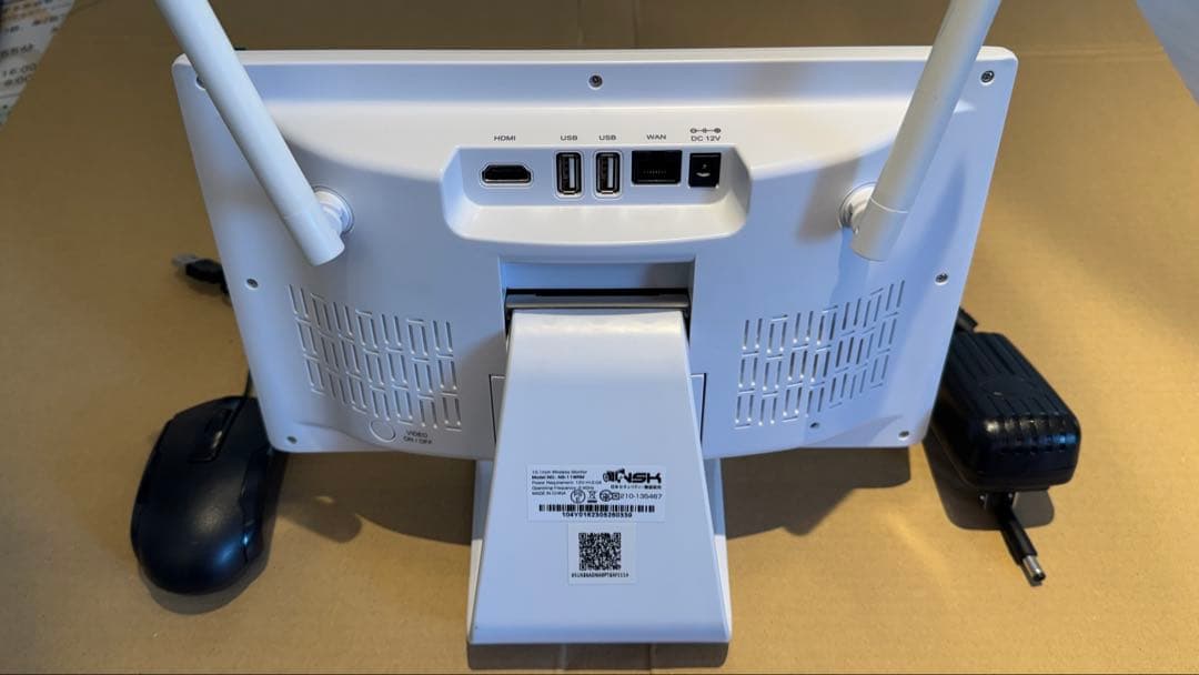 NSK 10.1インチ ワイヤレスモニター NS-11 WMR 本体