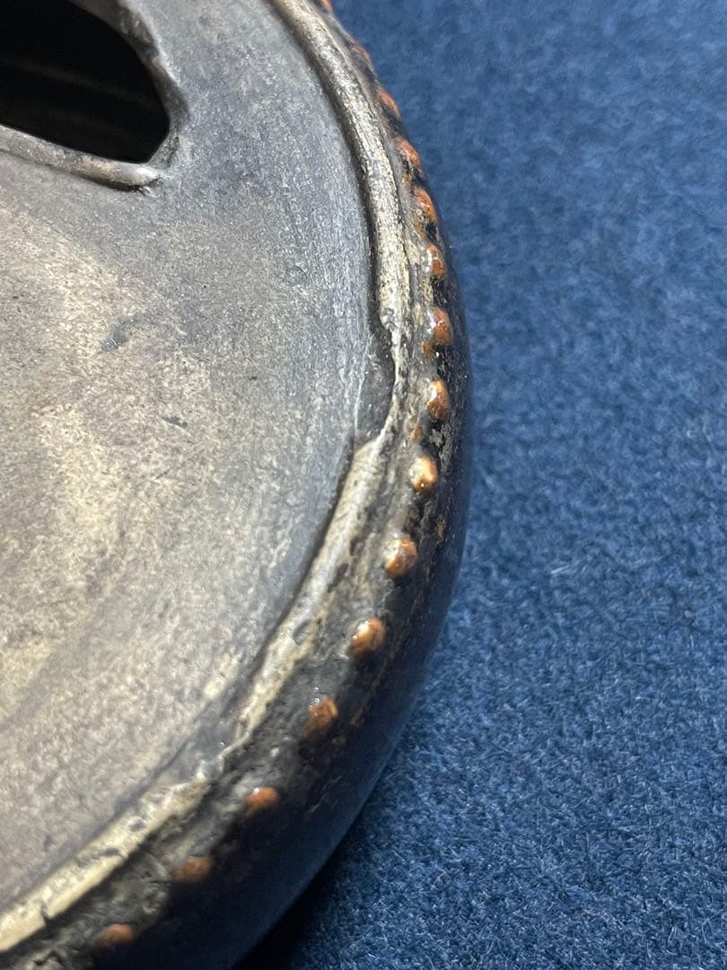 【墨研】abc18 陶硯◆太鼓型焼成硯 大正時代◆古玩◆骨董品 貴重！