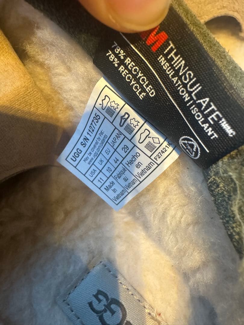 新品UGG M TASMAN LTA 29cm グリーン