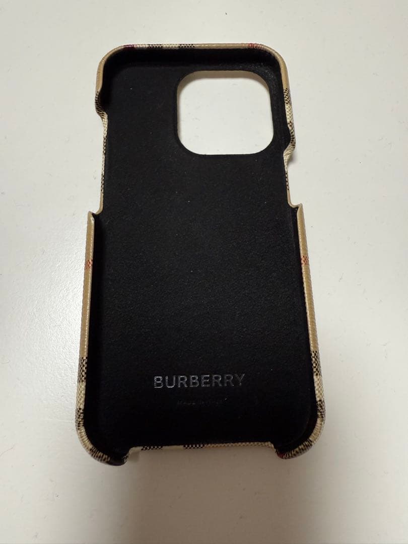 赤玉　BURBERRY アーカイブベージュ iPhone14pro ケース