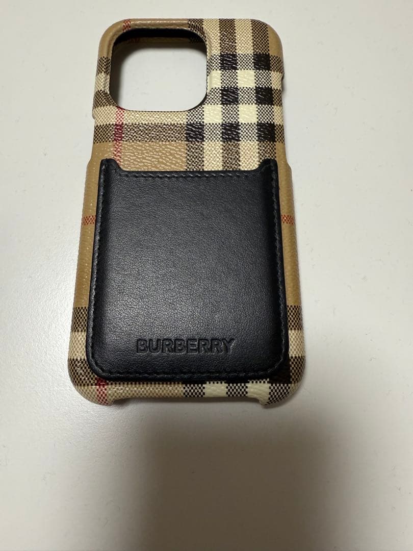 赤玉　BURBERRY アーカイブベージュ iPhone14pro ケース