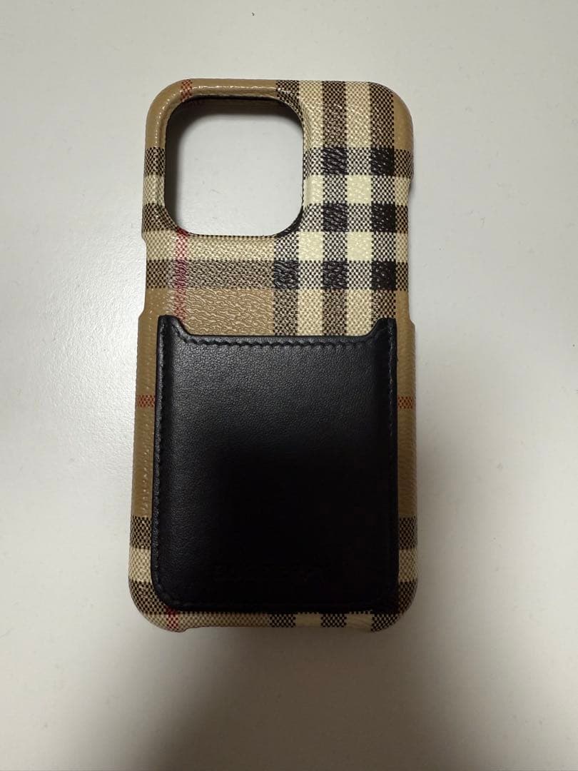 赤玉　BURBERRY アーカイブベージュ iPhone14pro ケース