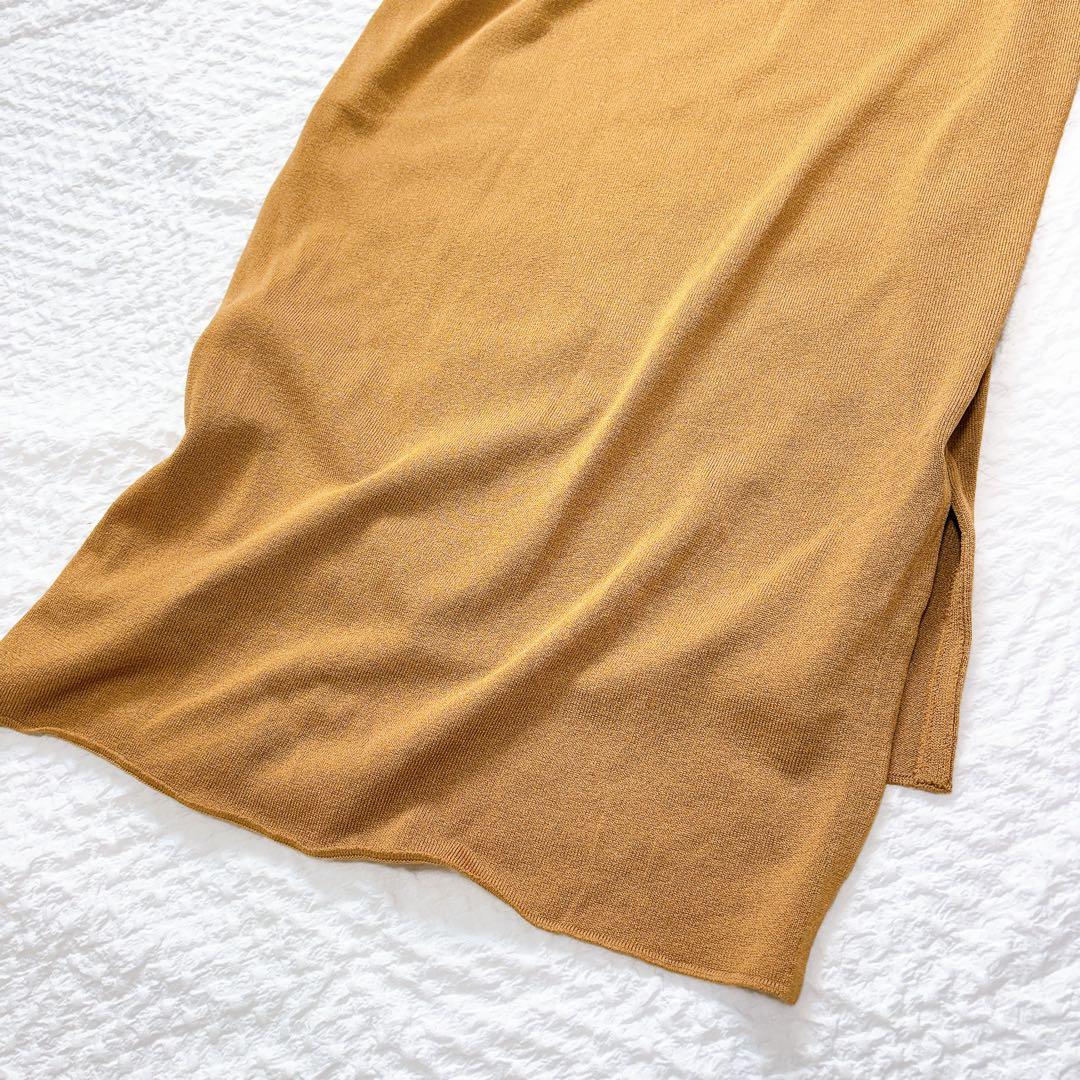 マメクロゴウチ/19ss Iラインニットドレス　ワンピース　人気デザイン