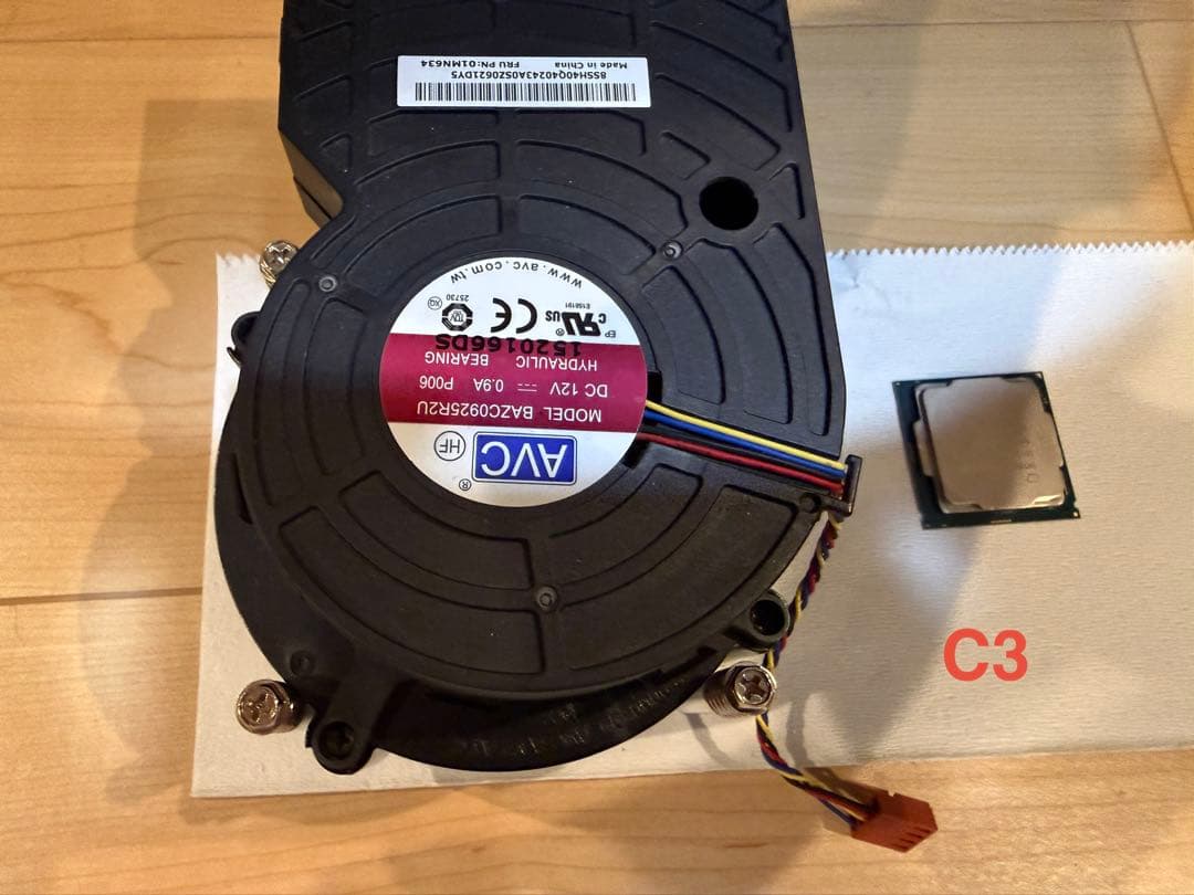 C3美品！Intel Core i5-9500 3GHz + AVC冷却ファン！