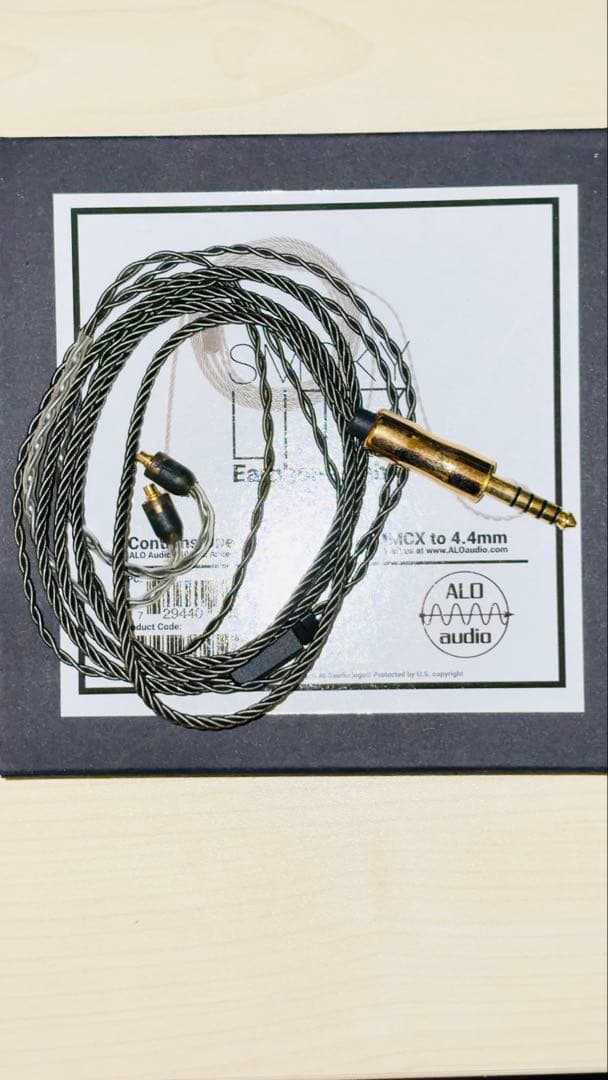 イヤホン ALO audio Smoky Litz Cable MMCX-4.4mm
