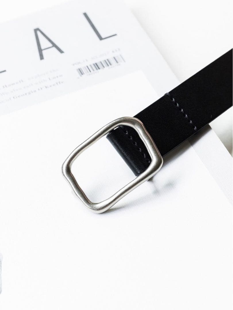 crewre ボタンスタッズレザーベルト