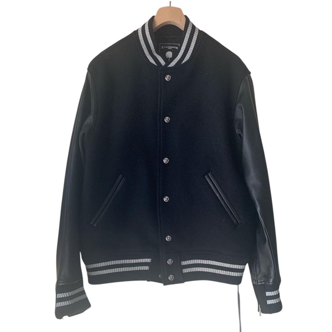 マスターマインド　ブラック スカル刺繍 スタジャン