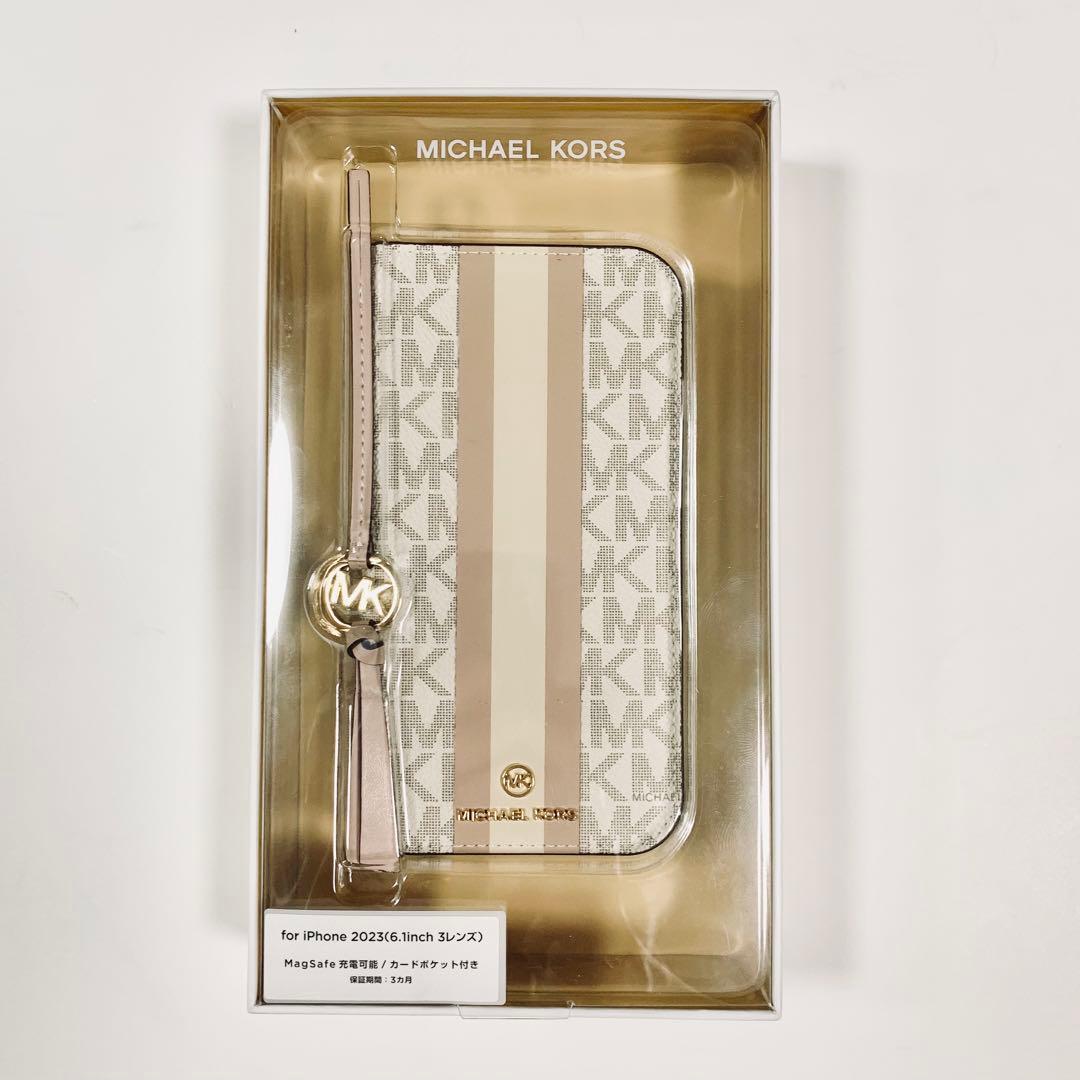 MICHAEL KORS iPhone 15Pro用手帳型スマホケース