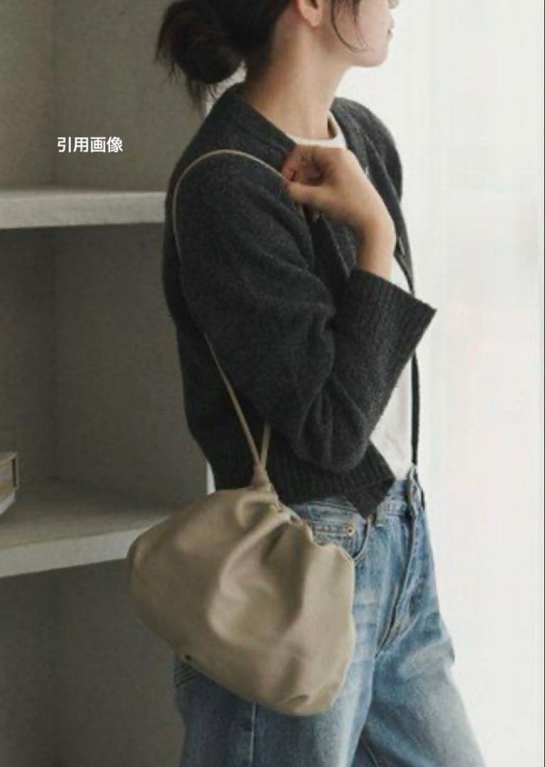 ラシット巾着ショルダーバッグ