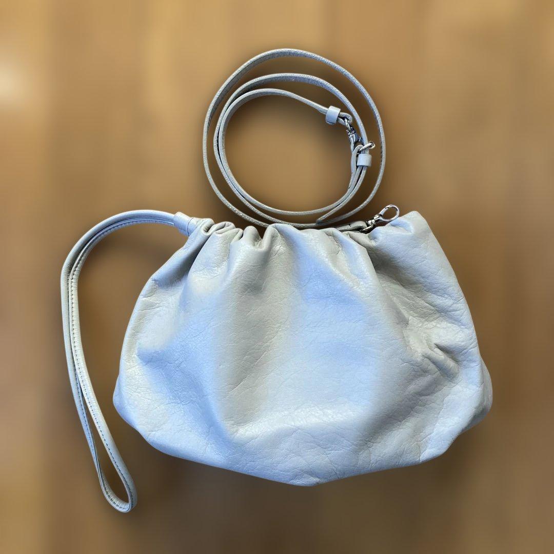 ラシット巾着ショルダーバッグ