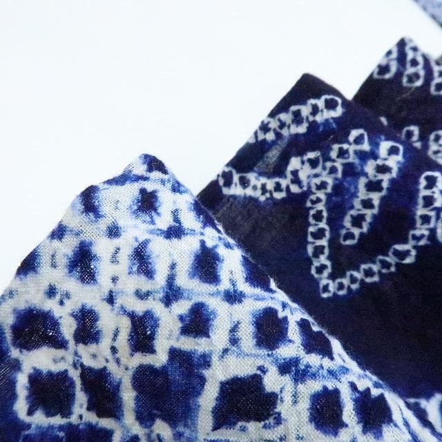 Y3422◆有松鳴海絞り 綿 手縫い仕立て 高級浴衣 洗える夏着物