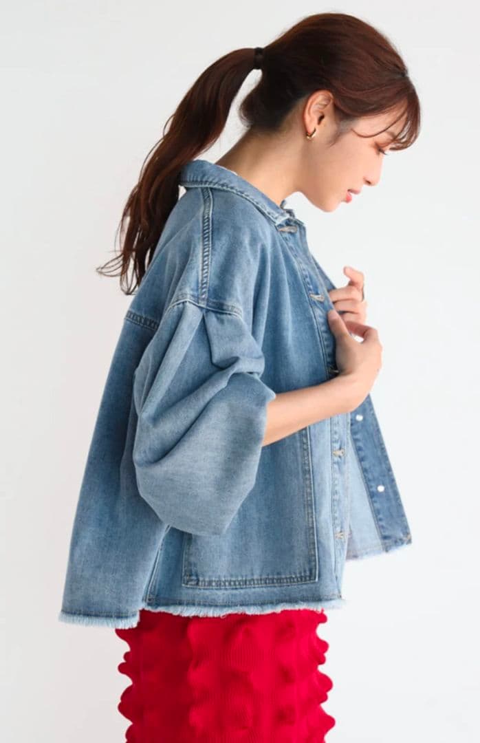 VIN ボリュームスリーブデニムジャケット