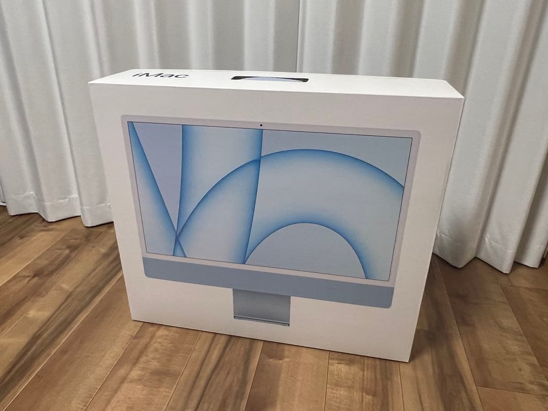 iMac 24インチ M1 ブルー(2021) 初期化済 付属品完備 箱あり