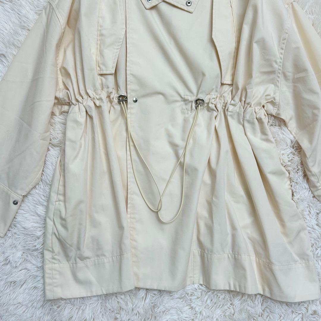 Adam et Rope' アダムエロペ スタンドカラーハーフモッズコート