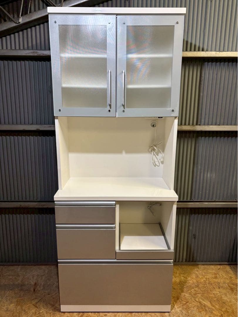 ニトリ 食器棚 キッチンボード H201 W80 D42