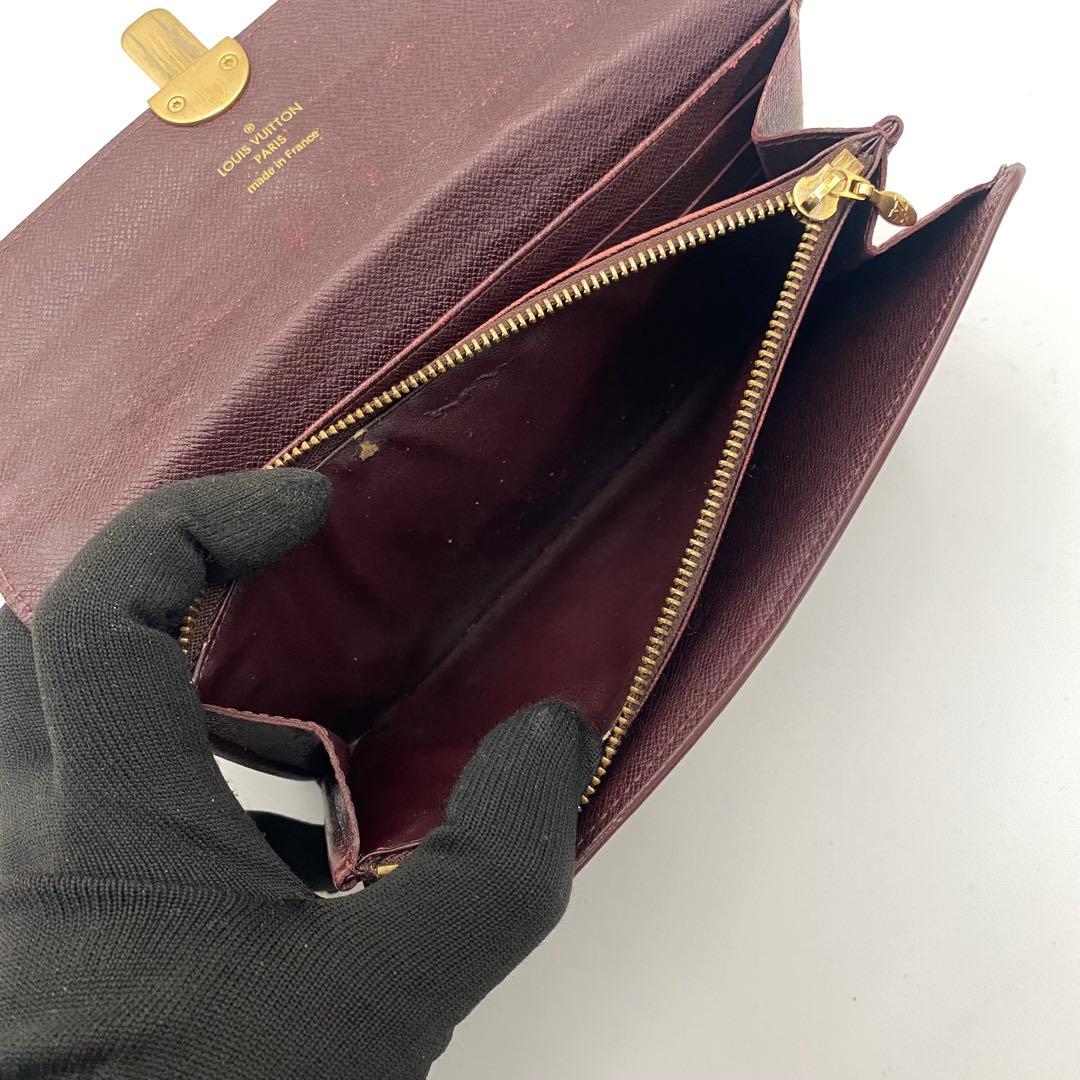 ルイヴィトン モノグラム イディール ポルトフォイユ サラ 長財布 セピア