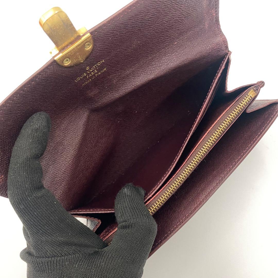 ルイヴィトン モノグラム イディール ポルトフォイユ サラ 長財布 セピア